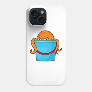Octopus with Bucket Phone Case