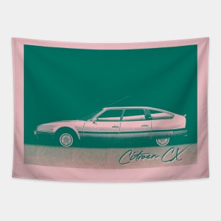 Citroën CX ------ Retro Style Duotone Aesthetic Car Art Tapestry