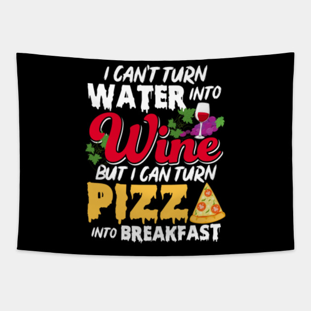 Wine And Pizza For Breakfast Funny Meme Gift For Women Men Funny