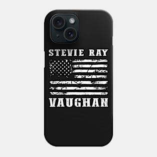 Distressed American Flag Stevie Ray Vaughan Legend Phone Case