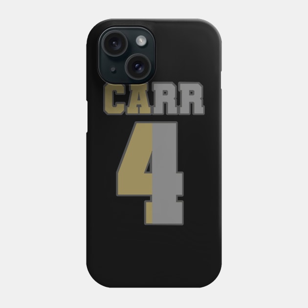 CARR SAINTS/RAIDERS Phone Case by AMewseMedia