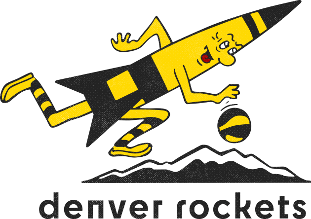 Retro Denver Rockets Kids T-Shirt by LocalZonly