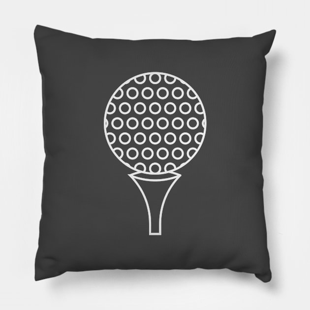 Golf Ball Pillow by Charm Clothing