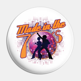 'Made In The 70s Retro' Awesome 70s Vintage Pin