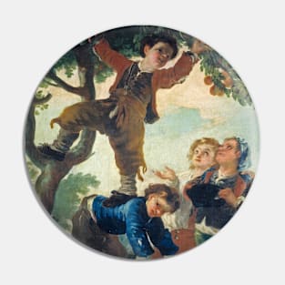 Boys Catching Fruit by Francisco Goya Pin