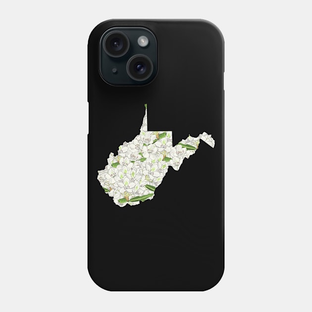 West Virginia in Flowers Phone Case by UrsulaRodgers