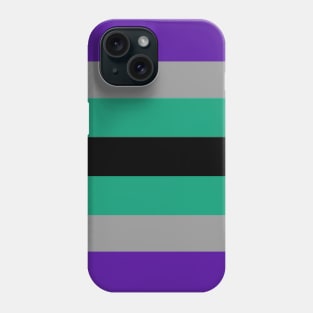 Aegosexual flag (7 stripes) Phone Case