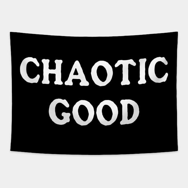 Chaotic Good (Black) Tapestry by ImperfectLife