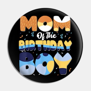 Mom And Dad Birthday Boy Dog Family Matching Pin