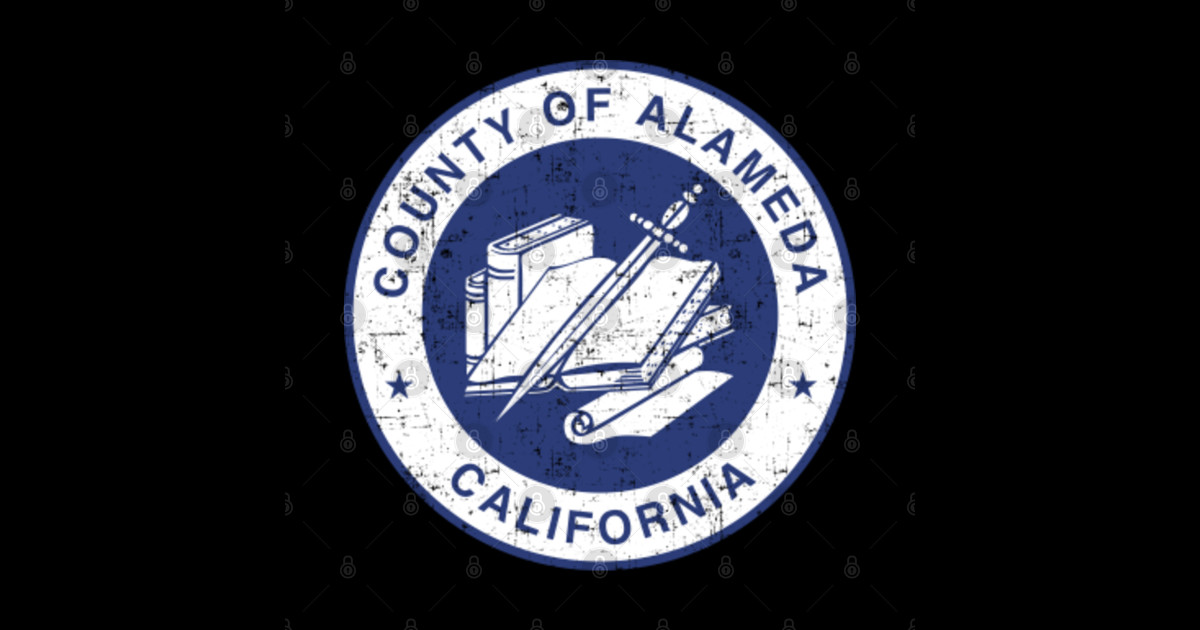 Seal of Alameda County California flag symbol logo Alameda