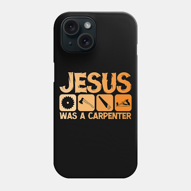 Jesus Was A Carpenter Retro Phone Case by Atelier Djeka