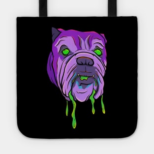 Spooky Slimey English Bulldog Tote