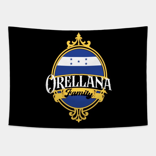 Orellana  Family - Honduras Flag Tapestry by Coqui Tees