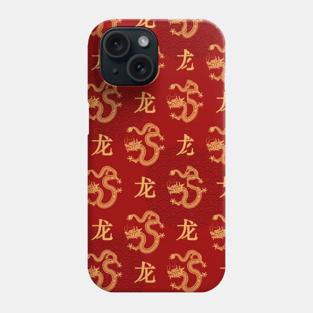 Chinese Dragon pattern Lunar Year 2024 Phone Case by Danemilin