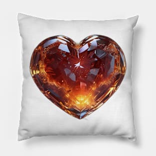 Crystal heart Pillow