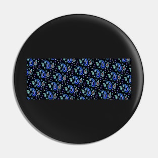 Black cashmere pattern - version2 Pin