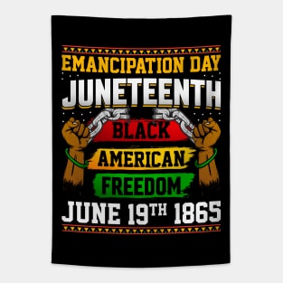 Emancipation Day Juneteenth Black American Freedom June 19th 1865 Tapestry