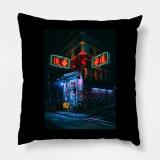 Hong Kong Neon Pillow