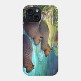 capybara lake Phone Case