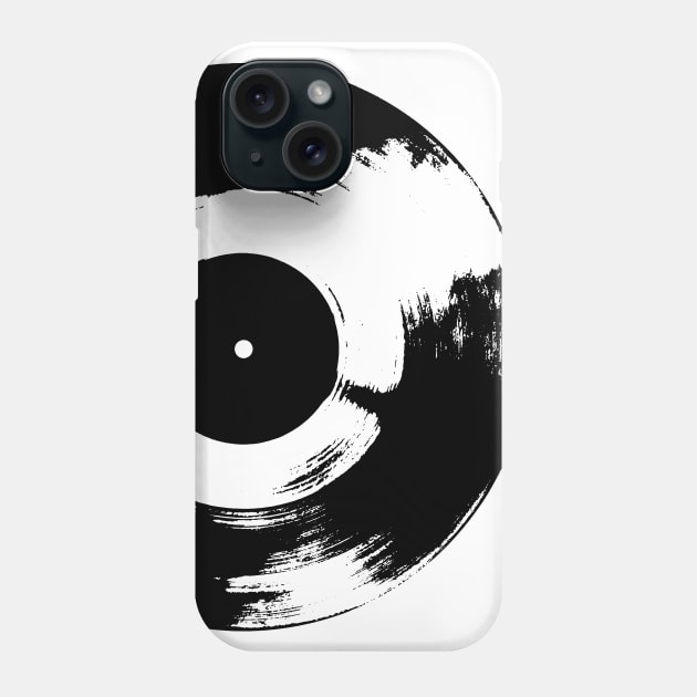 Retro Vinyl LP Record Graphic Phone Case by Spindriftdesigns