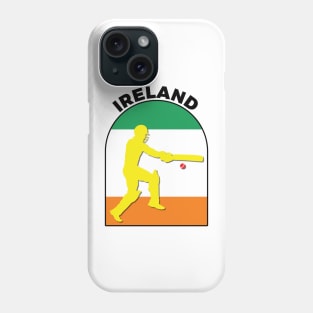 Ireland Cricket Batsman Ireland Flag Phone Case