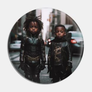 Superhero Kids in The City Pin