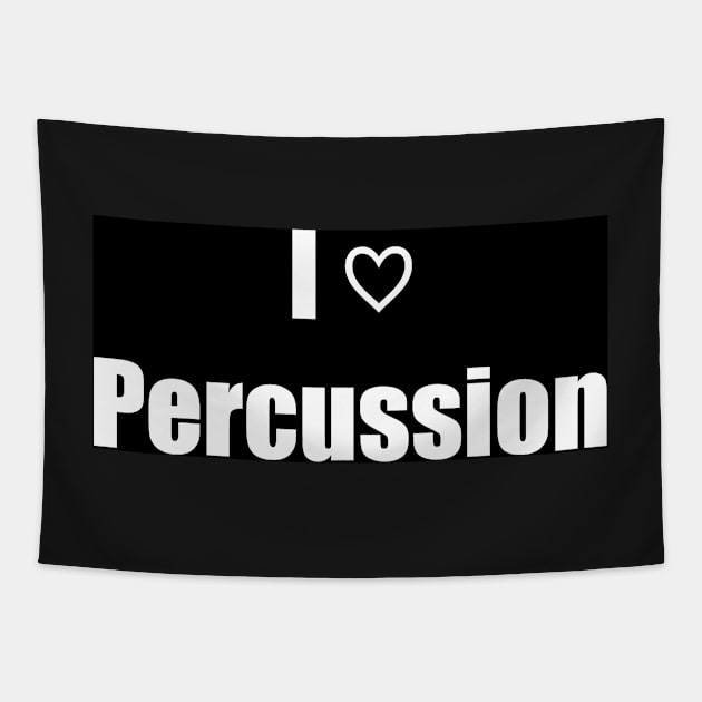 I Love Percussion Tapestry by clarinet2319