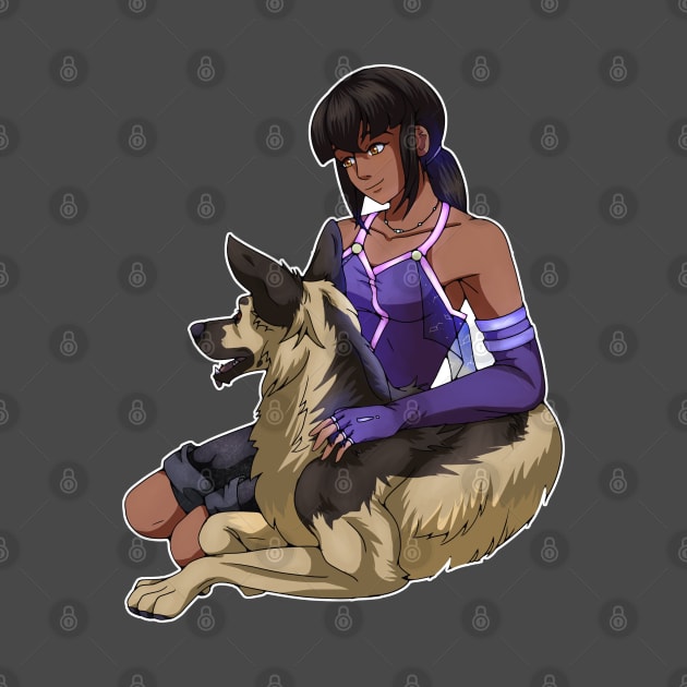 A Girl and her Dog by SakuraDragon