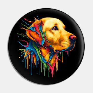 Golden Retriever Dog Colors Pin