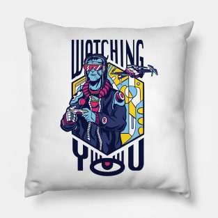 Funny Drone Pilot Quotes Watching You Pillow