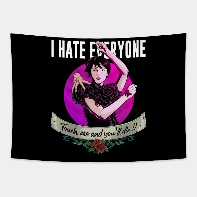 I Hate Everything Artwork Tapestry by namanyastudios