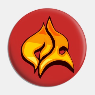 Fire graffiti Pin