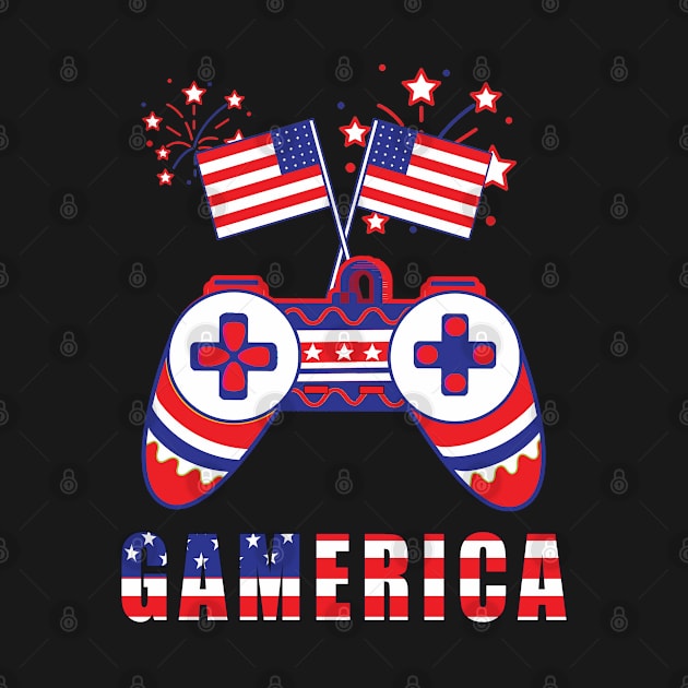 Gamerica | 4th of July Gifts for Gamers by Kishu
