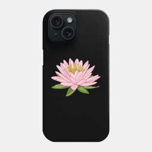 Pink lotus flower blooming Phone Case