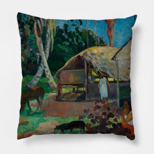 The Black Pigs by Paul Gauguin Pillow