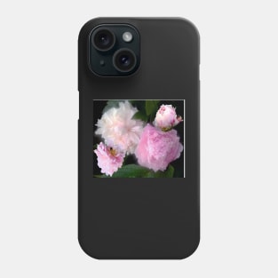 Collage of flowers in pink Phone Case