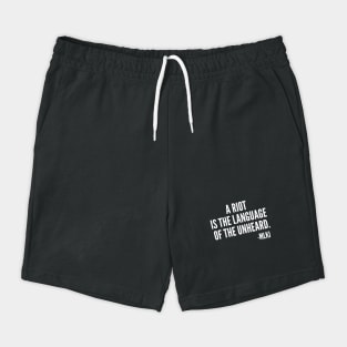 A riot is the language of the unheard, MLKJ Quote, Black History Shorts