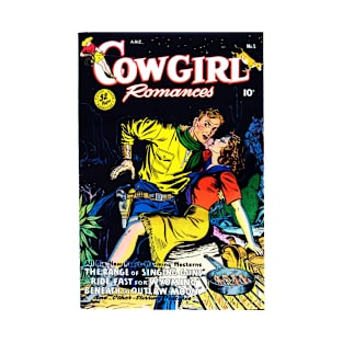 Cowgirl Romances #1 - 1950 Western Romance Golden Age Comic T-Shirt