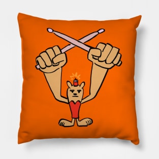 I draw ma-san the drummer / um jammer lammy Pillow