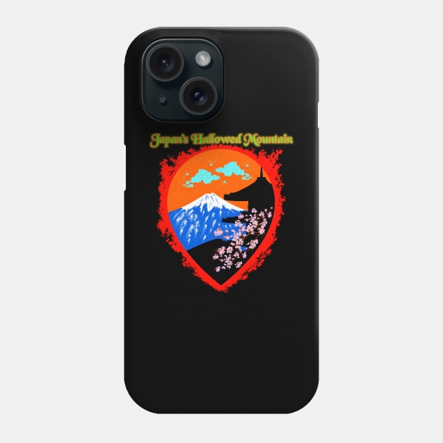 Japan's hallowed mountain T-shirt. Phone Case by Virtual Designs18