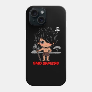 Emo Sapiens Funny Cool Homo Sapiens Punk Prehistoric Evolution Gift Phone Case