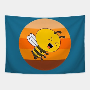 Kawaii Cute Happy Bee - Vintage Sun Bee Happy Tapestry