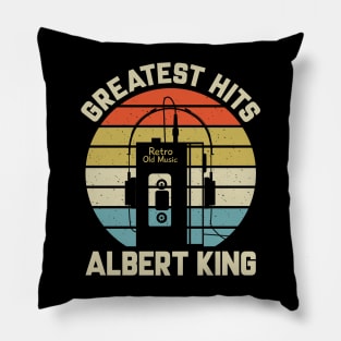 Greatest Hits Albert Retro Walkman King Vintage Art Pillow