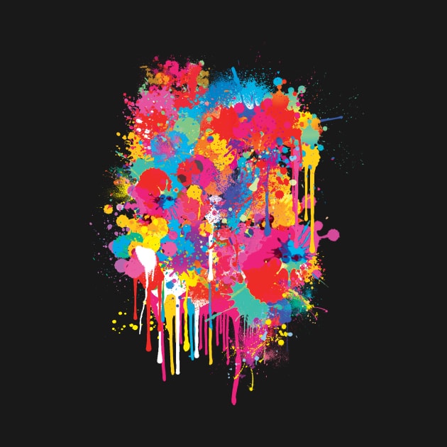 Colorful Paint Splatters by saif