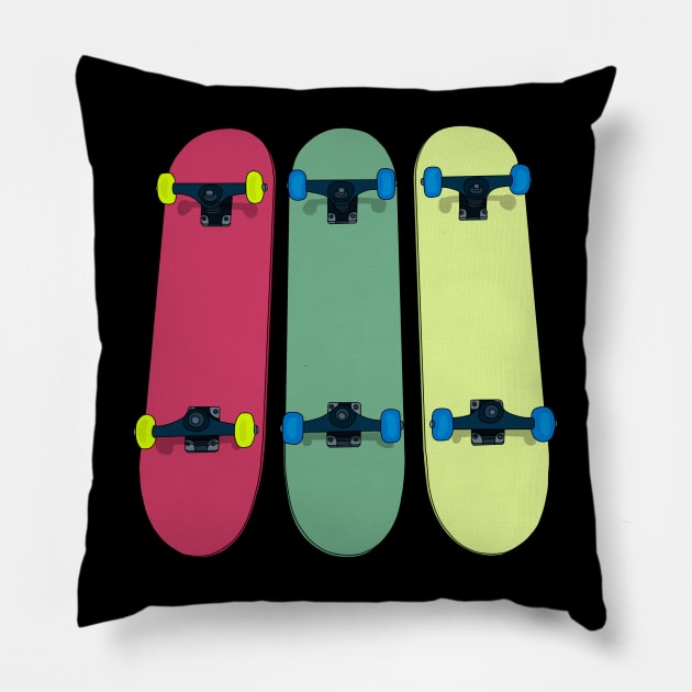 Skateboarding Skate Pillow by DiegoCarvalho