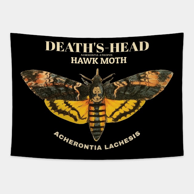 Death's-head hawkmoth Tapestry by KewaleeTee