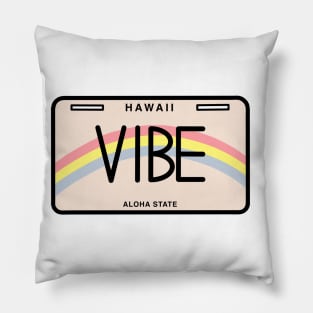 “Vibe” Hawaii License Plate Pillow