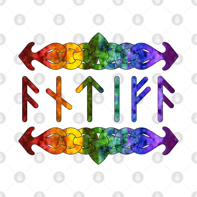 Antifa Runes - Rainbow by Tiger Torre
