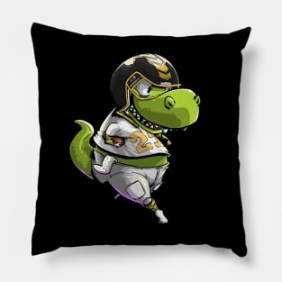 T-Rex Dinosaur Dino Football Pillow