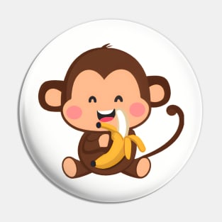 Cute Monkey Pin